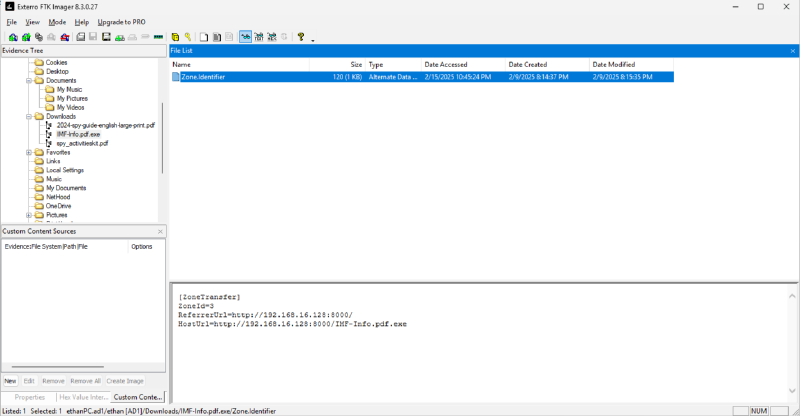 Zone.Identifier in FTK Imager
